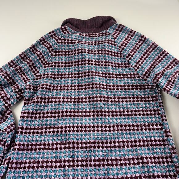 Free People Maggie Sweater Mini Short Dress Chunky Soft Collared Purple Large - Picture 14 of 16